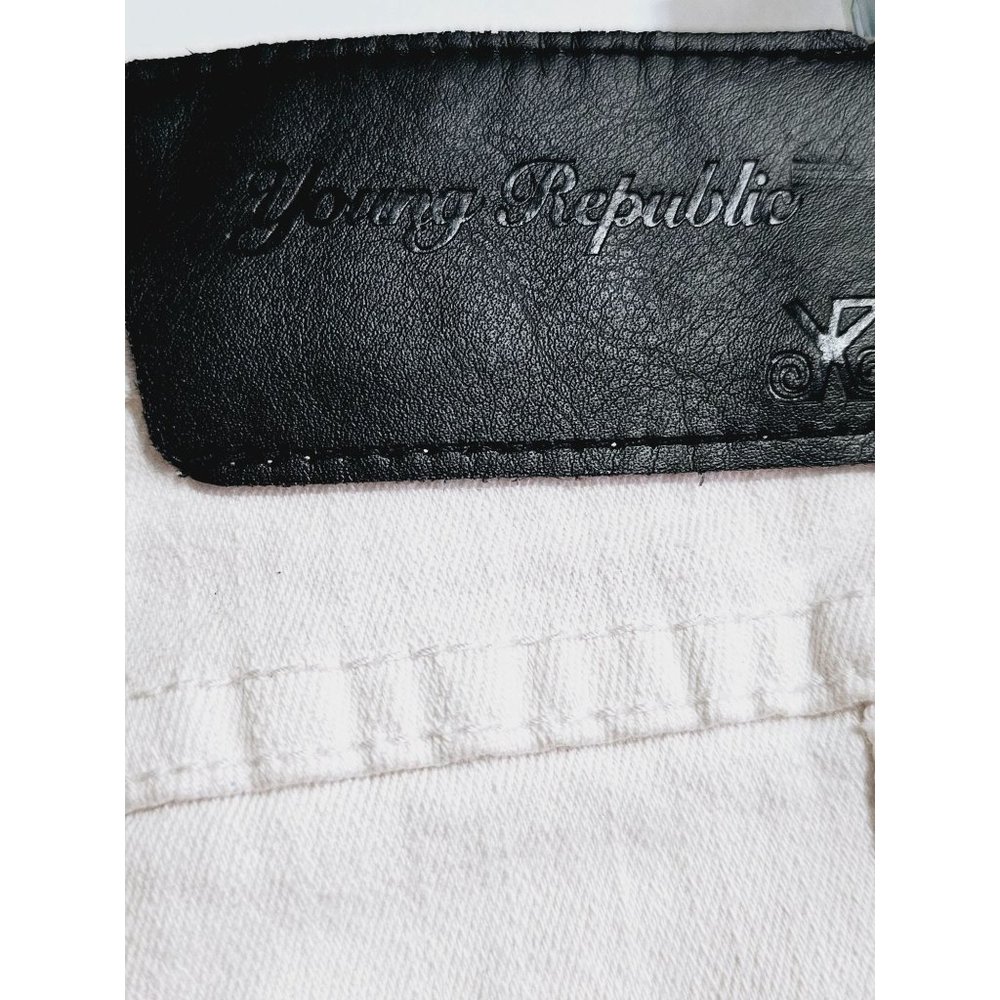 Young Republic Moto Jeans size 34 Men's biker utility jeans white - Picture 8 of 16